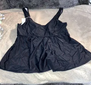 NWT Beachsissi Ruffle Hem Tankini Set, XL thumbnail 3
