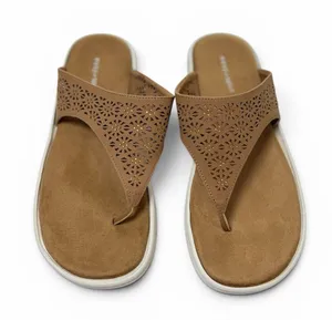 NWOT‎ EASY SPIRIT Rhee Tan Laser Cut Thong Platform Sandals Boho Festival, 9.5 thumbnail 1