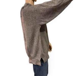 Abercrombie & Fitch Grey Crew Neck Sweater Size Medium Oversized Split Hem thumbnail 3