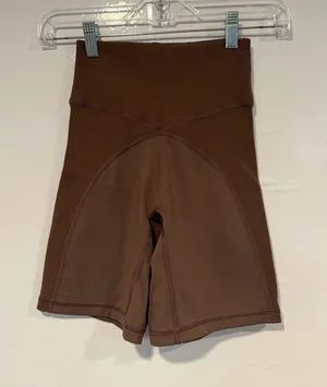 Aerie High-Waist Brown Women’s Bike‎ Shorts thumbnail 1
