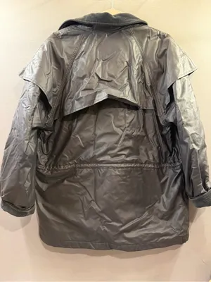 Woolrich Women’s navy blue Waterproof Trench-Style Jacket size medium vintage thumbnail 8