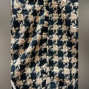 House of Harlow 1960 Mini Skirt Tweed Houndstooth Tan Black Women's large thumbnail 7
