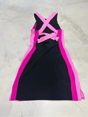 Beach riot Black and Pink Colorblock Tank Dress tennis built in shorts medium thumbnail 4