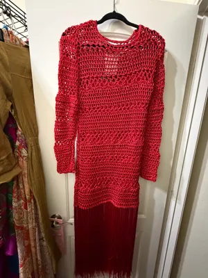 Zara Crochet & Fringe Maxi Dress — Size Medium | Blogger Favorite ❤️ thumbnail 4