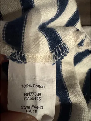 Madewell Women's Striped Long Sleeve Cotton Top XXS thumbnail 5