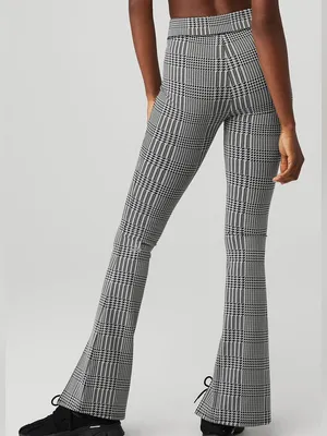 Alo High-Waist Glenplaid Flutter Yoga Pants thumbnail 1