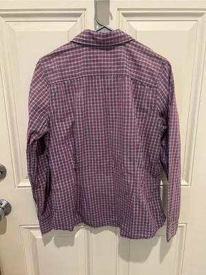 Carhartt Women’s Purple Plaid Button-Down Shirt thumbnail 2