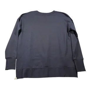 Sweaty Betty After Class Longline Crewneck Sweatshirt‎ Navy Blue Organic Cotton thumbnail 10