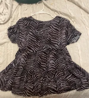 Palmetto Moon zebra print top thumbnail 2