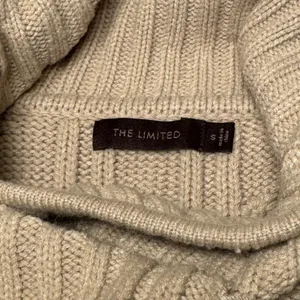 The Limited Womens Cable‎ Knit Short Sleeve Toggle Turtleneck Cardigan Taupe S thumbnail 3