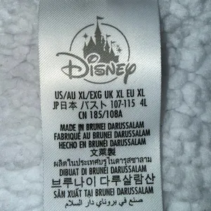 Walt Disney World Full Zip Sherpa Gray Hoodie Embroidered Mickey Mouse XL jacket thumbnail 2