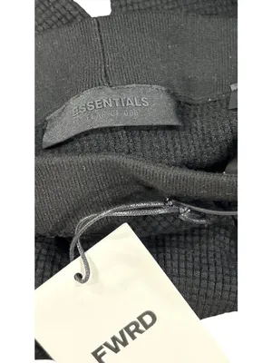 Fear of God ESSENTIALS Waffle Leggingsin Black Large New Womens Knit Pants thumbnail 11