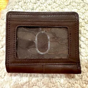 FOSSIL Classic Dark Brown Leather Wallet NWOT thumbnail 5