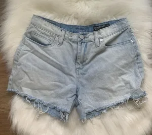 Blank NYC the Fulton Roll Up Light Blue Jean Shorts Size 28 thumbnail 1