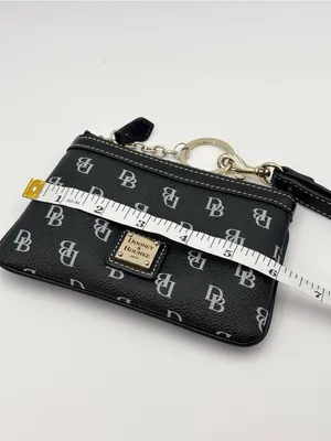 Dooney & Bourke‎ Black Logo Wristlet with Detachable Strap thumbnail 5