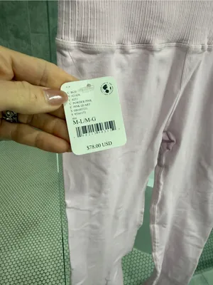 Free People High-Waist Pink Leggings *NWT /M/L thumbnail 3