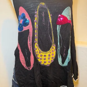 Vintage Y2K Halter Top Backless Flowy Ballet Flats Graphic Tank M thumbnail 10