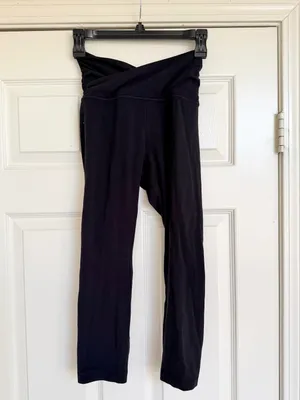 Lululemon Aligned Angles High Rise Yoga Leggings Pants Crop 4 Black thumbnail 2