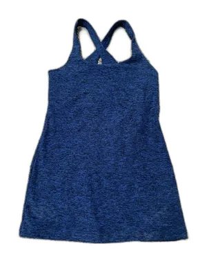 Beyond Yoga heathered blue athletic Carefree Cut-Out tank top L thumbnail 1