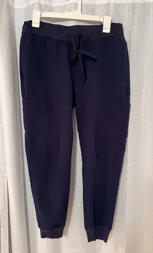Mandala Scrubs Bottoms Navy Blue thumbnail 1