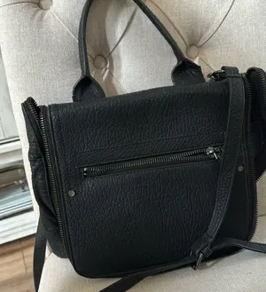All Saints Black Leather Crossbody Bag thumbnail 1