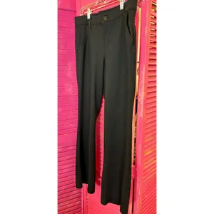 Dictionary Womens Black Ponte Knit Flare Trousers Mid Rise Pants Size M 8-10 thumbnail 6