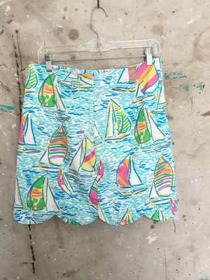 Lilly Pulitzer Lynnie Skirt in You Gotta Regatta thumbnail 3