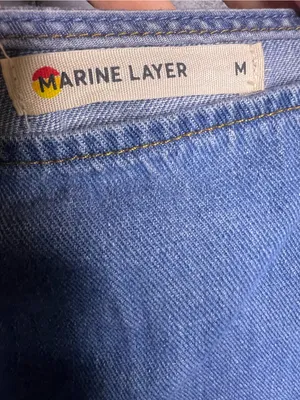 Marine Layer Roan Denim Maxi Dress in size Medium. thumbnail 13