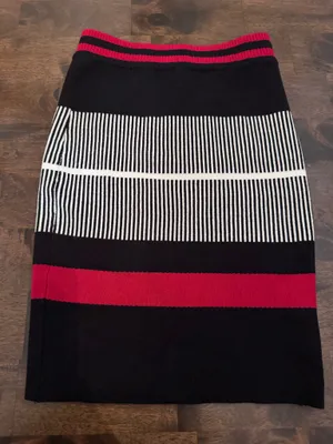 Title: NWT SEEK The Label Striped Knit Mini Skirt S thumbnail 2