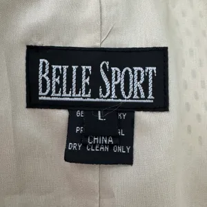 Vintage Belle Sport Pig Suede‎ Leather Jacket Large Tan Perforated Boho Layering thumbnail 6