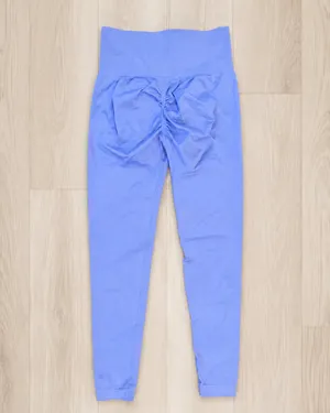 Periwinkle High-Waisted Seamless Scrunch Butt-Lift Yoga Leggings Sz M thumbnail 2