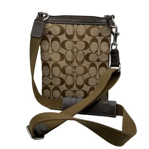 COACH Brown Signature Canvas Crossbody thumbnail 2
