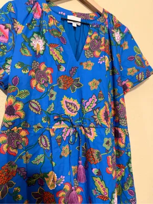 Sugarlips Anabella Floral Fatima Ruffle Midi Dress Size Medium thumbnail 5