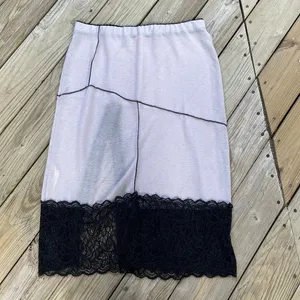 Free People Intimately Women's Into You Lilac Combo Slip Skirt Size L thumbnail 2