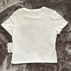 White T-Shirt with Martini Glass Print thumbnail 8