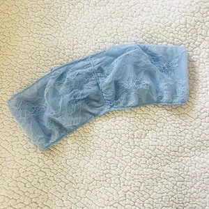 Kimchi Blue Urban Outfitters Light Blue Strapless Lace Bandeau Bralette thumbnail 6