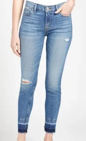 NWT Hudson Nico midrise super skinny size‎ 30 jeans distressed thumbnail 1