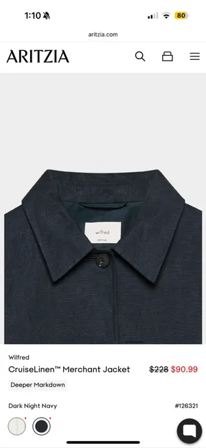 Aritzia Wilfred Cruiselinen™ Merchant Jacket thumbnail 8