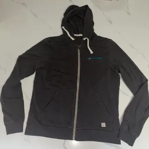 Marine Layer Charcoal Gray Full-Zip Hoodie Logo M thumbnail 1