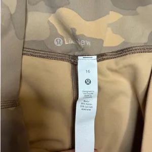 🤎 Lululemon Align High-Rise Tight 25” Heritage 365‎ Camo Beige Multi Size 16 🤎 thumbnail 4