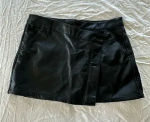 Free People Leather Skort thumbnail 1