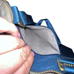 Baggallini Hanover Crossbody Bag Blue Nylon Turn‎ Lock Adjustable Strap Medium thumbnail 5