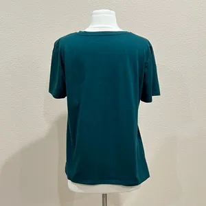 Nine West Teal Stay Cozy T-Shirt Size Large thumbnail 5