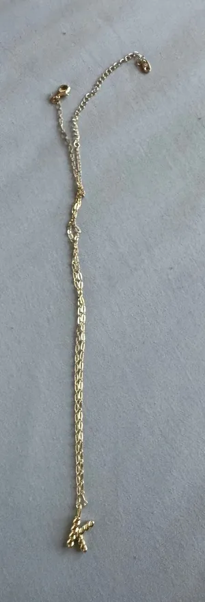 Necklace set letter k Gold thumbnail 1