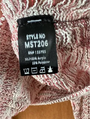 NWOT POL Open Knit Balloon Sleeve Oversized Sweater in Rose Women’s Small thumbnail 8