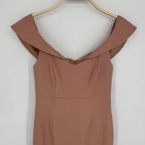 Bardot Eva Dress 6 Pink‎ Off The Shoulder Cocktail Wedding Guest Party Sheath thumbnail 4
