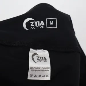 Zyia Active Running Shorts Womens Medium Black Athletic Curved Hem Excellent thumbnail 3