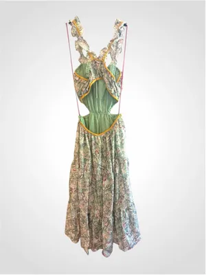 Current Air Lasalle Open Back Midi Dress Size M thumbnail 5