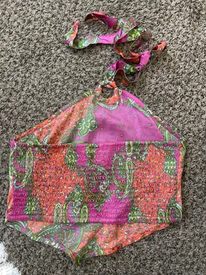 Silk Halter Top Size M thumbnail 5