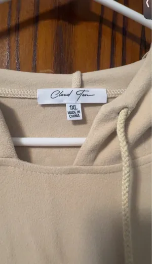 Cloud Ten Women’s Plush Hoodie in Taupe thumbnail 3